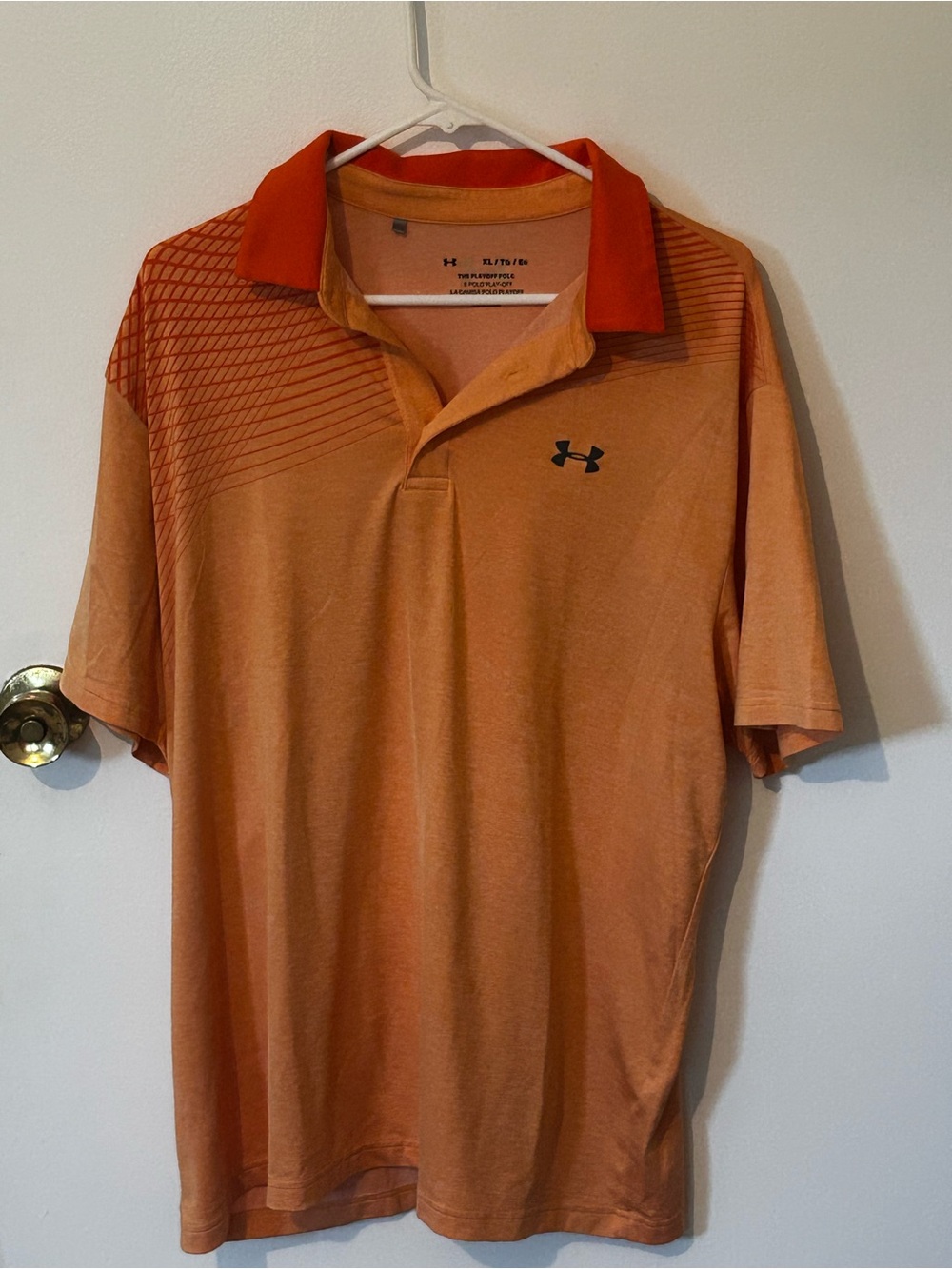 Under Armour Orange Men’s Polo Shirt XL